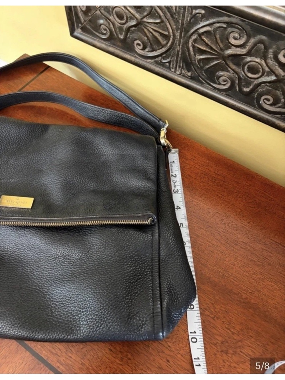 Kate Spade Highland Places Medium Maria Black Pebble Leather Bag/Crossbody - Picture 5 of 8